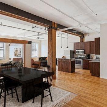 Dining and kitchen